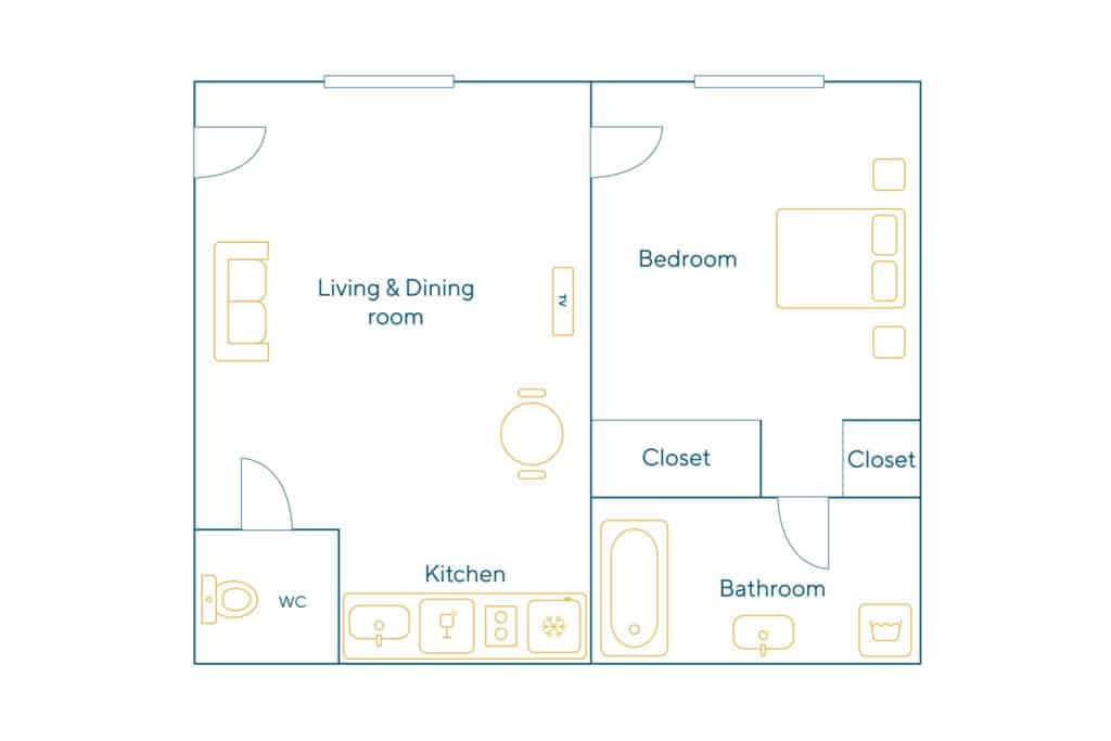 Furnished apartment - 2 rooms - 30 sqm - Sentier - Bonne Nouvelle - 75002 Paris - 102261