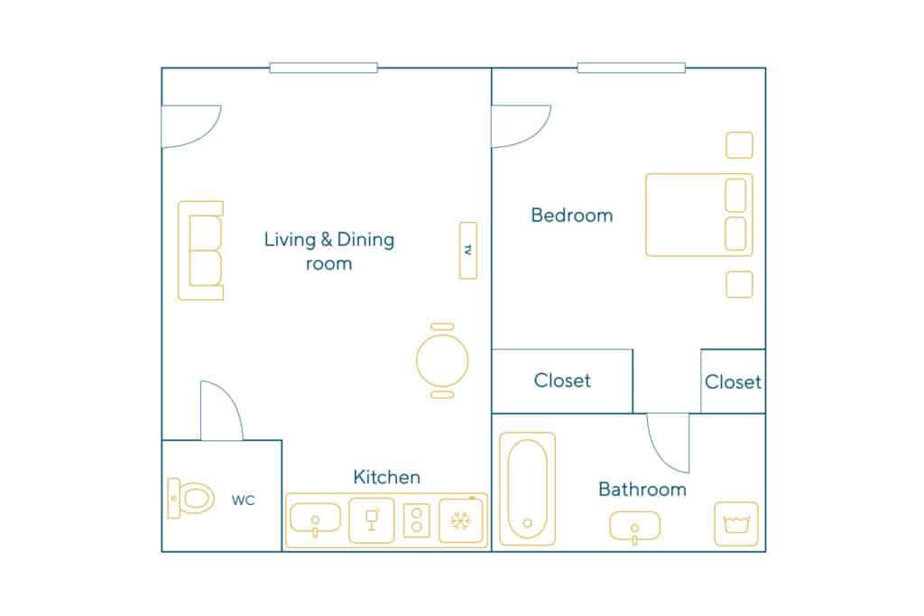 Location Appartement Meublé - 2 pièces - 30 m² - Sentier - Bonne Nouvelle - 75002 Paris - 102261