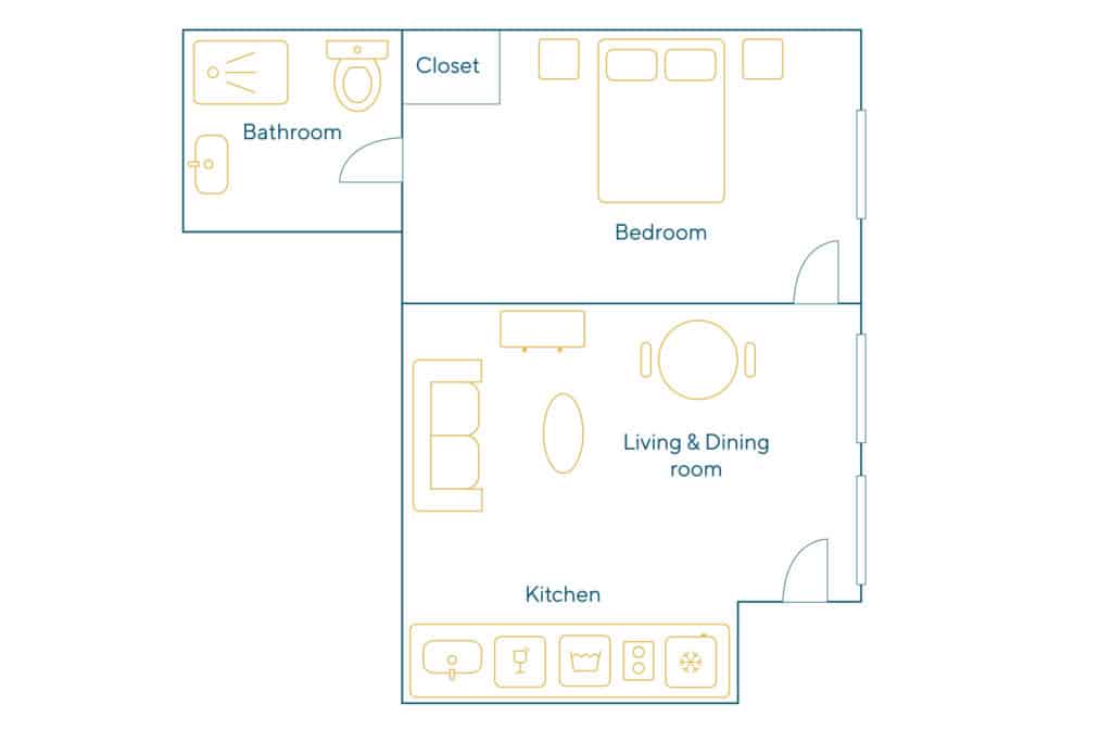 Furnished apartment - 2 rooms - 35 sqm - Beaumarchais - Marais - 75003 Paris - 103194