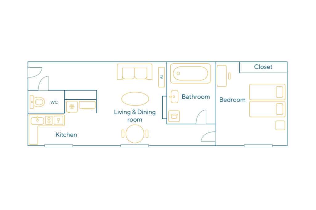Furnished apartment – 2 rooms – 35 sqm – Châtelet – Les Halles – 75001 Paris – 101202 - non contractual