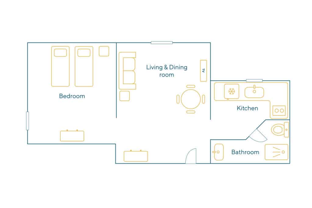 Location Appartement Meublé – 2 pièces – 30 m² – Grands Boulevards – Lafayette – 75002 Paris – 102180 - non contractuel
