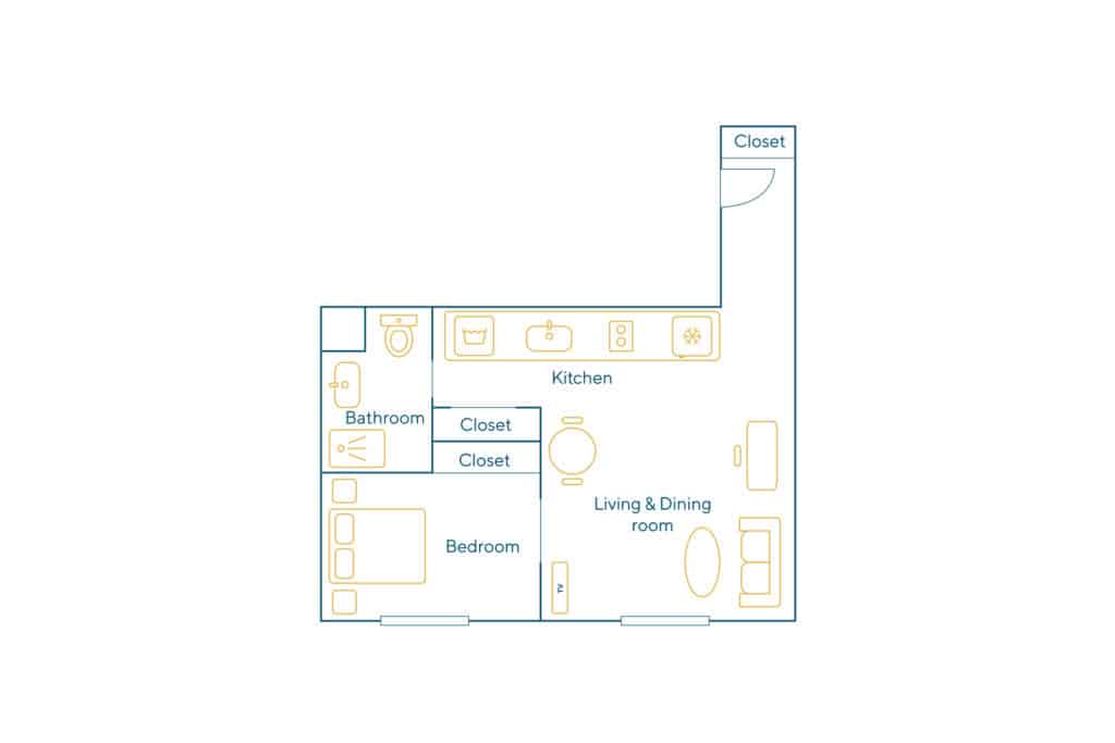 Furnished apartment – 2 rooms – 30 sqm – Sentier – Bonne Nouvelle – 75002 Paris – 102439