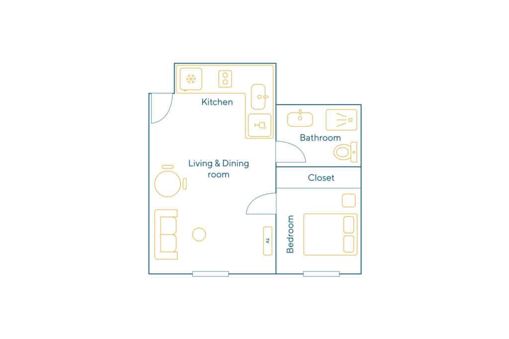 Location Appartement Meublé – 2 pièces – 28 m² – Montorgueil – 75002 Paris – 102467 - non contractuel