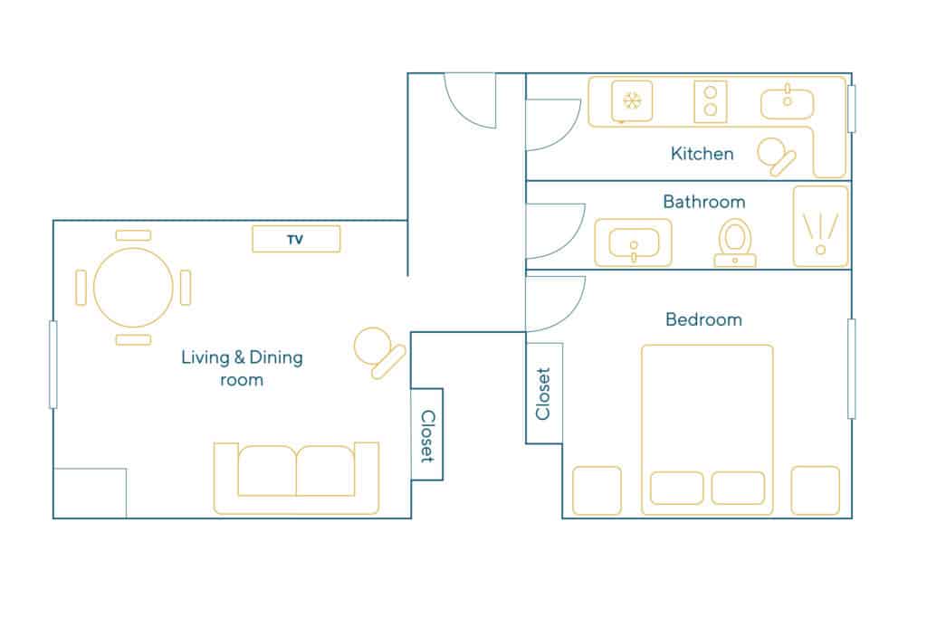 Furnished apartment – 2 rooms – 36 sqm – Marais – Bastille – 75003 Paris – 103385