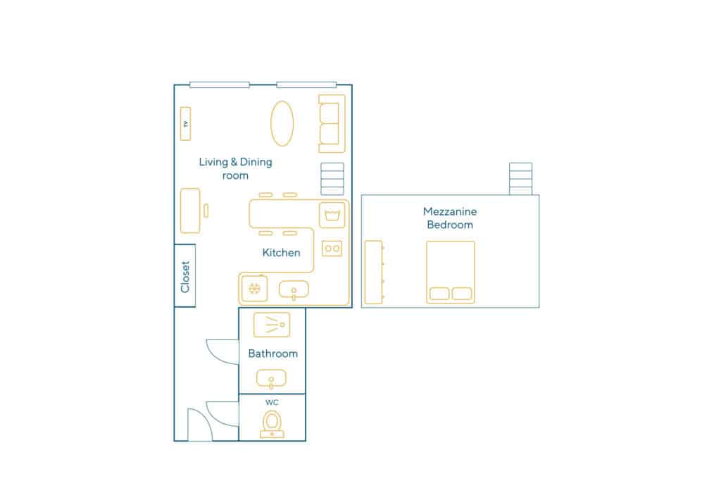 Location Appartement Meublé – 2 pièces – 35 m² – Marais – Bastille – 75004 Paris – 104316