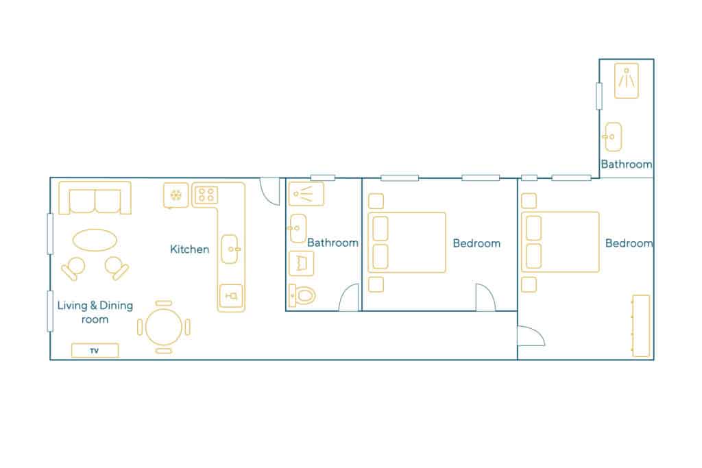 Location Appartement Meublé – 3 pièces – 56 m² – Sentier – Bonne Nouvelle – 75002 Paris – 202419 - non contractuel