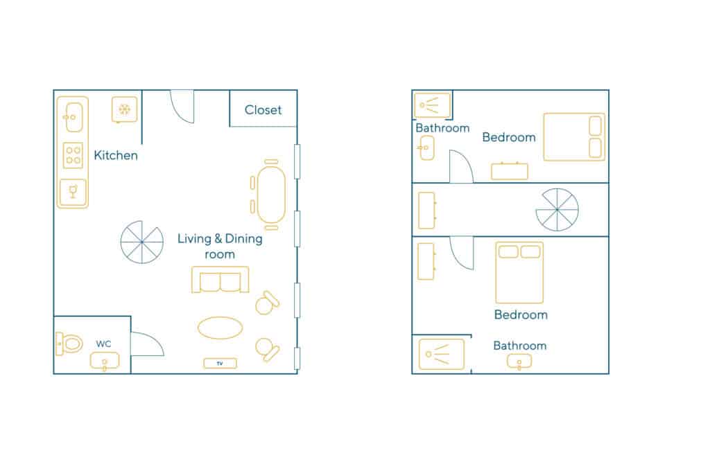 Location Appartement Meublé – 3 pièces – 63 m² – Quartier Latin – Saint Germain de Prés – Odéon – 75006 Paris – 206269 - non contractuel