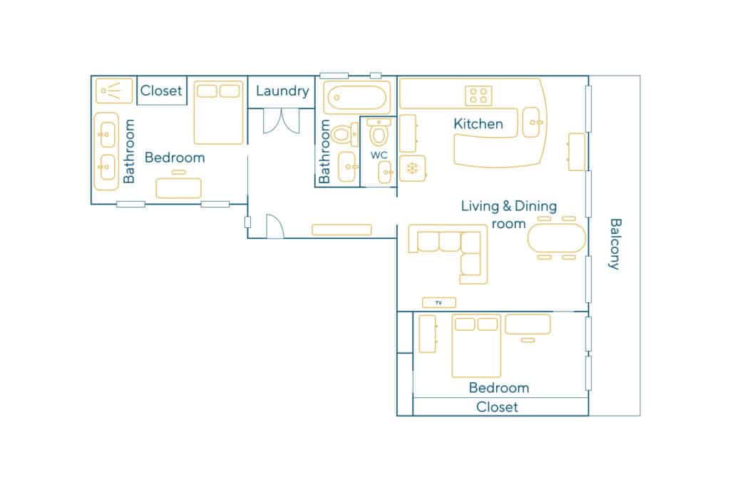 Location Appartement Meublé – 3 pièces – 92 m² – Grands Boulevards – Lafayette – 75009 Paris – 209142 - non contractuel