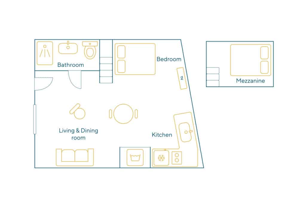Location Appartement Meublé – 1 pièce – 24 m² – Montorgueil – 75001 Paris – S01060 - non contractuel