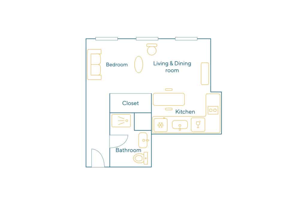 Furnished apartment – 1 room – 32 sqm – Sentier – Bonne Nouvelle – 75002 Paris – S02913 - non contractual