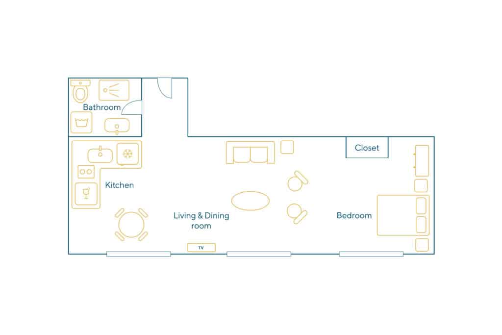 Location Appartement Meublé – 1 pièce – 35 m² – Marais – Bastille – 75003 Paris – S03360