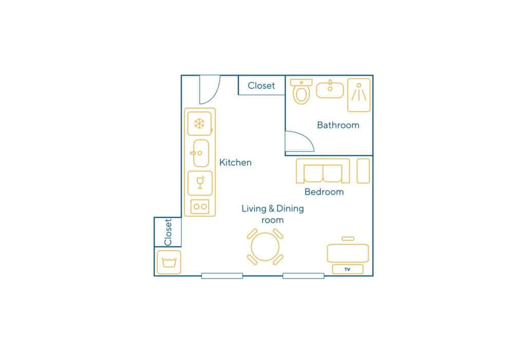 Location Appartement Meublé – 1 pièce – 22 m² – Arts et Metiers – Beaubourg – 75003 Paris – S03423 - non contractuel
