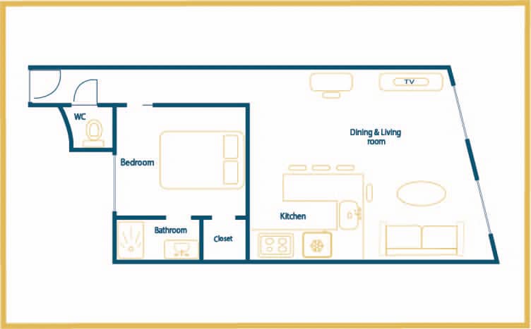 Location Appartement Meublé - 2 pièces - 35 m2 - Montorgueil - 75002 Paris -102002-12