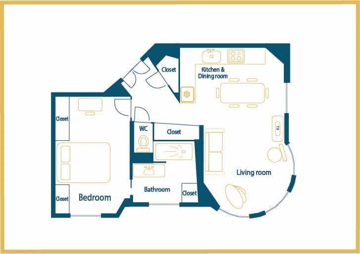 Location Appartement Meublé - 2 pièces - 50 m² - Champ de Mars - 75015 Paris - 115182-14