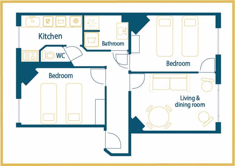 Location Appartement Meublé - 3 pièces - 54 m² - Parc Montsouris - 75014 Paris - 214129-20