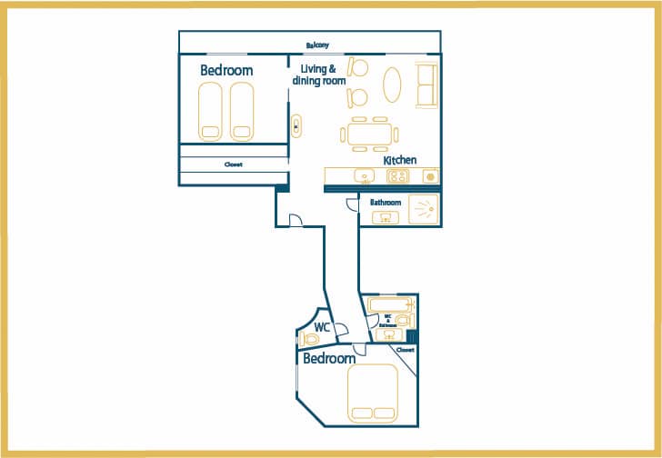 Location Appartement Meublé - 3 pièces - 60 m² - Sentier - Bonne Nouvelle - 75002 Paris - 202200-14