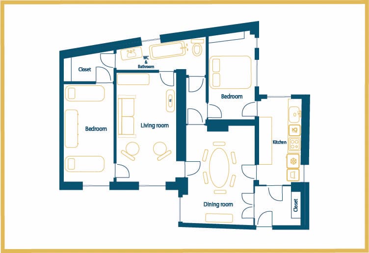 Furnished apartment - 3 rooms - 80 sqm - Sentier - Bonne Nouvelle - 75002 Paris - 202418-33