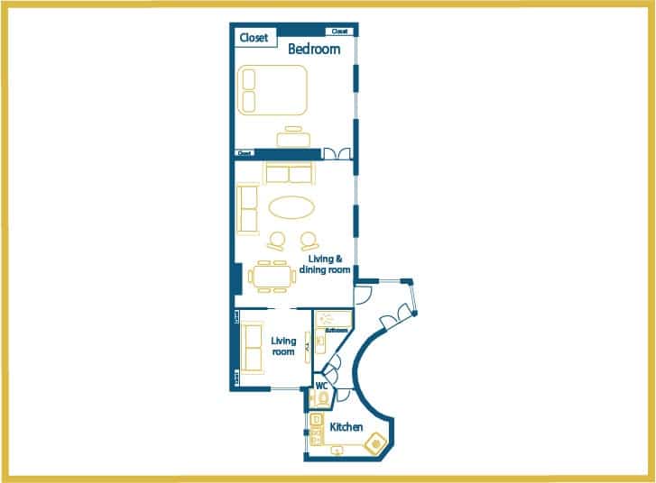 Location Appartement Meublé - 3 pièces - 75m² - Champs Elysées - Etoile- 75008 Paris -208421-15