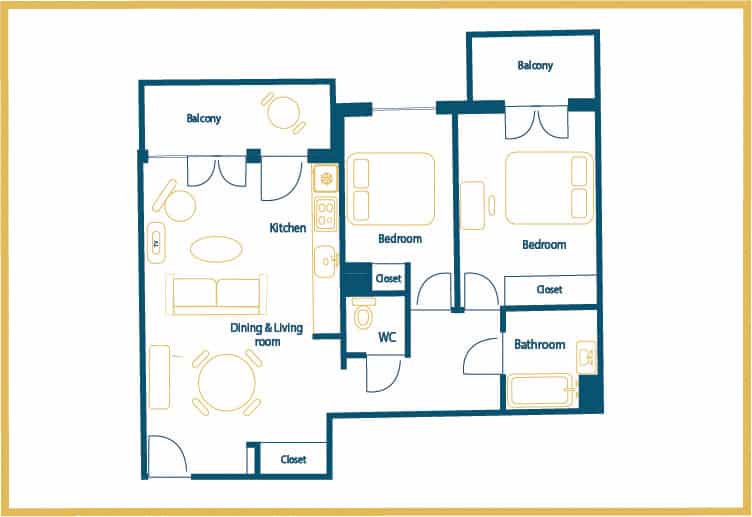 Location Appartement Meublé - 3 pièces - 67 m² - Levallois Perret - 92300 Levallois-Perret - 292249-22