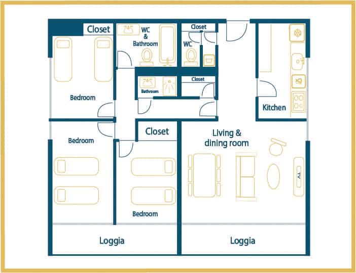 Location Appartement Meublé - 4 pièces - 95 m² - Montparnasse - Maine - 75015 Paris - 315089-21