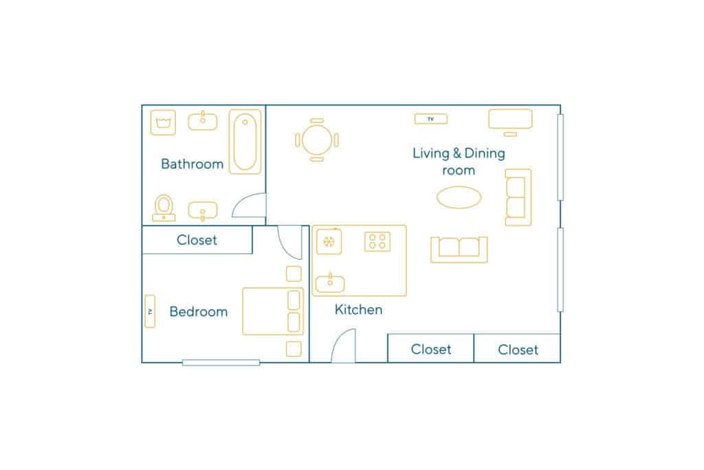 Location Appartement Meublé – 2 pièces – 45 m² – Champs Elysées – Etoile – 75008 Paris – 108332