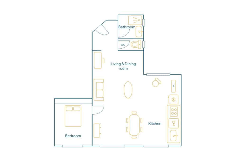 Furnished apartment – 2 rooms – 50 sqm – Grands Boulevards – Lafayette – 75009 Paris – 109210