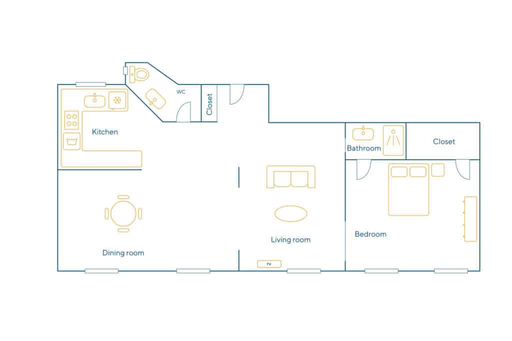 Location Appartement Meublé – 2 pièces – 56 m² – Martyrs – Saint Georges – Trinité – 75009 Paris – 109466