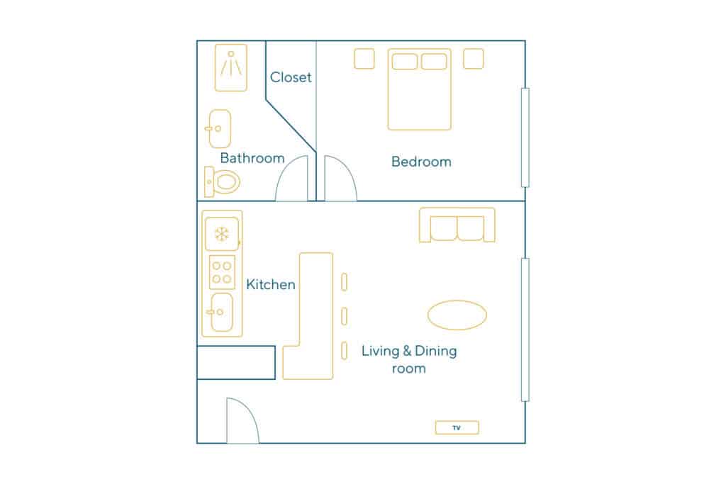 Location Appartement Meublé – 2 pièces – 26 m² – Champs Elysées – Etoile – 75116 Paris – 116025