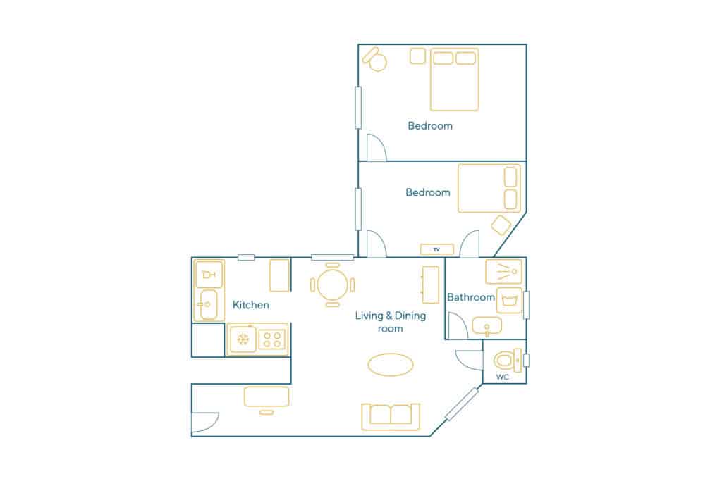 Location Appartement Meublé – 2 pièces – 60 m² – Porte Maillot – Etoile – Ternes – 75017 Paris – 117023