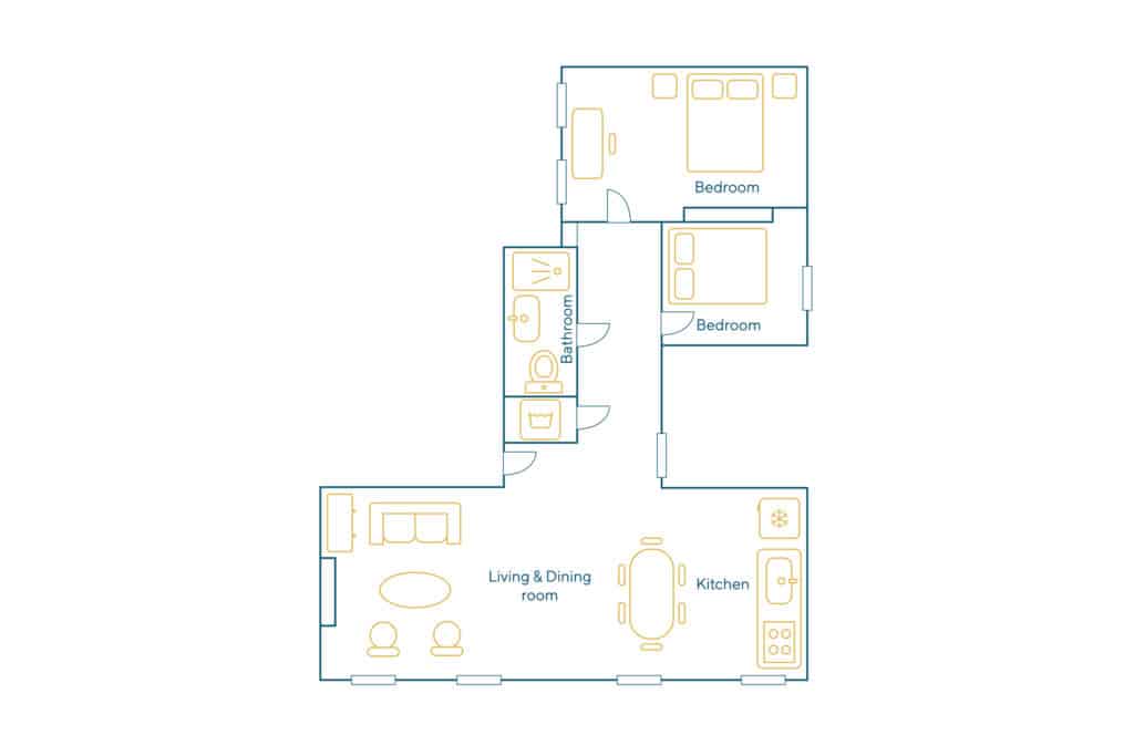 Location Appartement Meublé – 3 pièces – 70 m² – Marais – Bastille – 75004 Paris – 204248