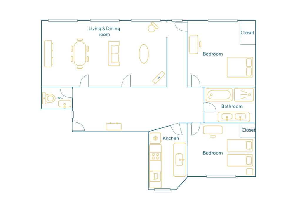 Location Appartement Meublé – 3 pièces – 84 m² – Opéra – 75009 Paris – 209280
