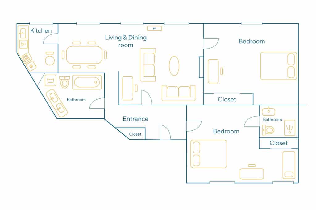 Location Appartement Meublé – 3 pièces – 95 m² – Martyrs – Saint Georges – Trinité – 75009 Paris – 209290-0