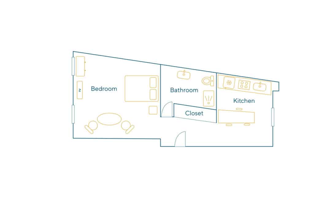 Location Appartement Meublé – 1 pièce – 30 m² – Louvre – Palais Royal – 75001 Paris – S01114
