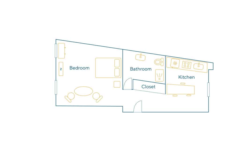 Location Appartement Meublé – 1 pièce – 30 m² – Louvre – Palais Royal – 75001 Paris – S01114