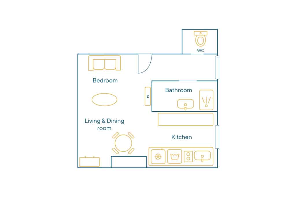 Furnished apartment - 1 room - 20 sqm - Raspail - Sèvres- Babylone - 75006 Paris - S06531 - non contractual